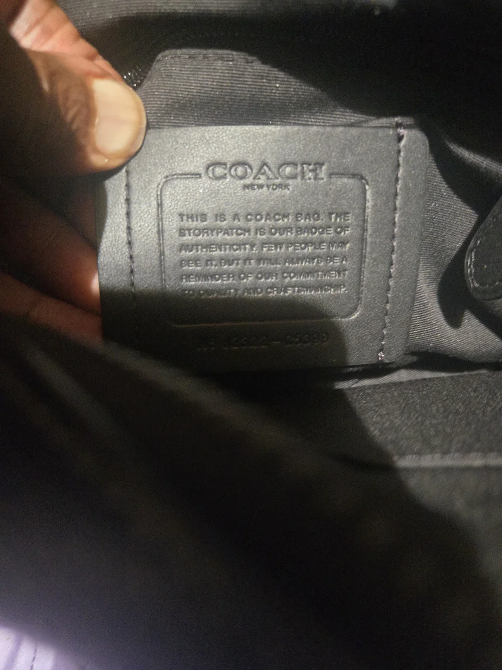 Coach Black Pebbled Leather Crossbody Messenger